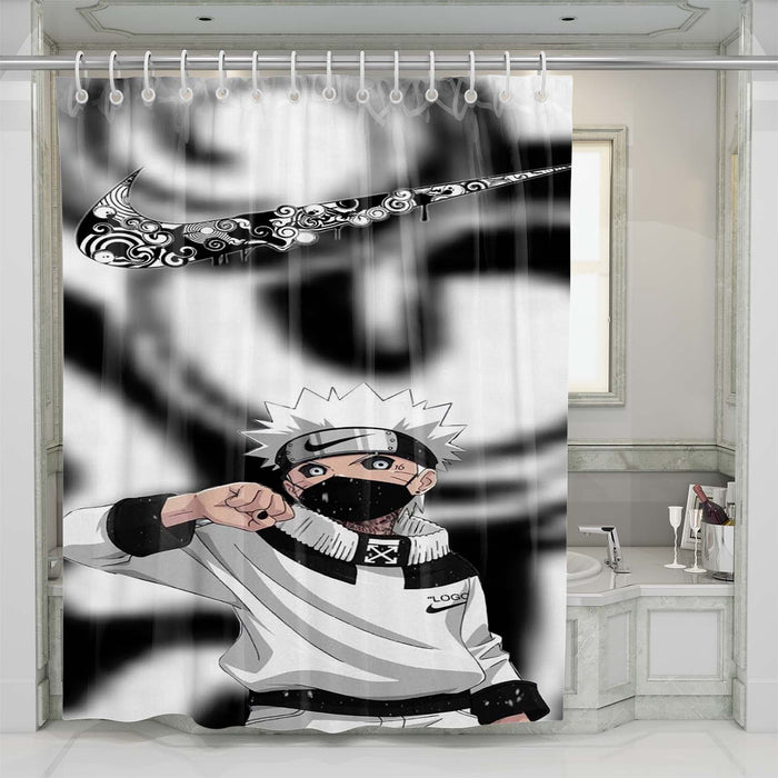 naruto nike shower curtains