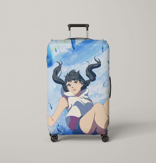 free falling weathering with you Luggage Covers | Suitcase