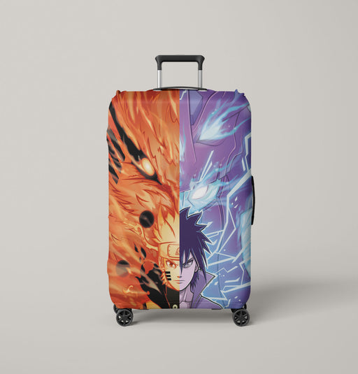 naruto vs sasuke anime Luggage Cover | suitcase