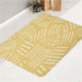 four stripes brown background bath rugs