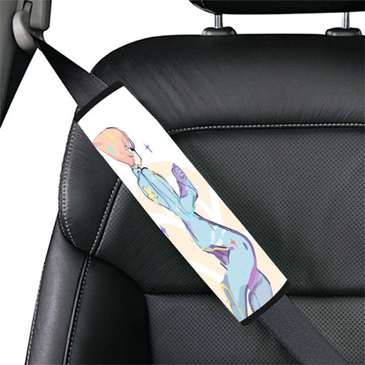 futuristic city 2d Car seat belt cover