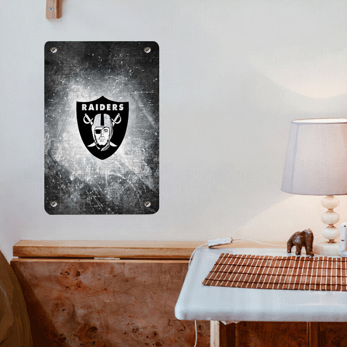 freeze logo of raiders football Poster Metal print wall art