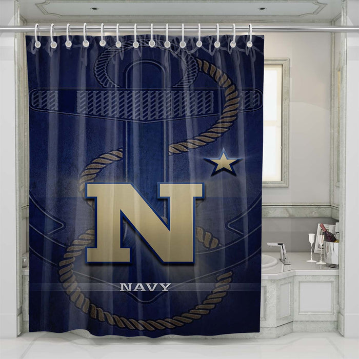 navy midshipmen shower curtains