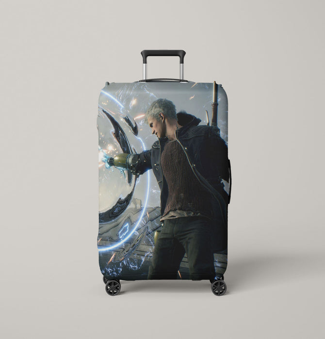 futuristic weapon devil may cry nero Luggage Covers | Suitcase