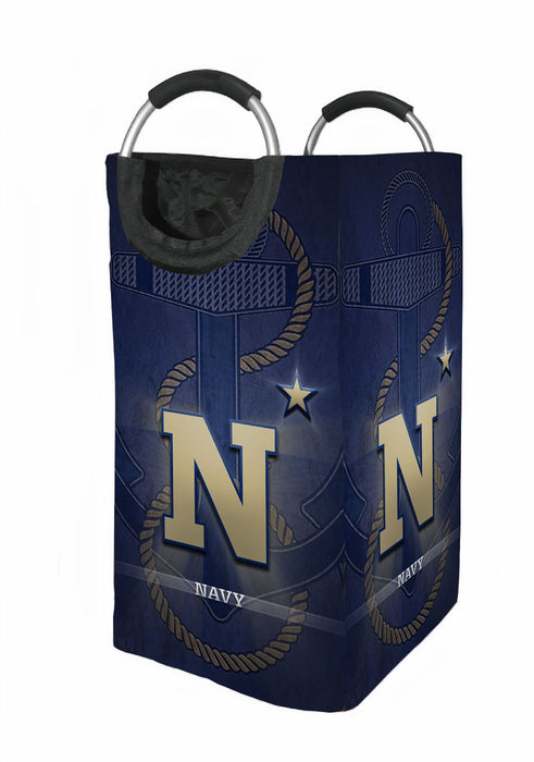 navy midshipmen Laundry Hamper | Laundry Basket