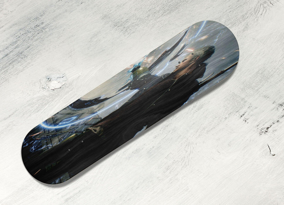 futuristic city cyberpunk Skateboard decks