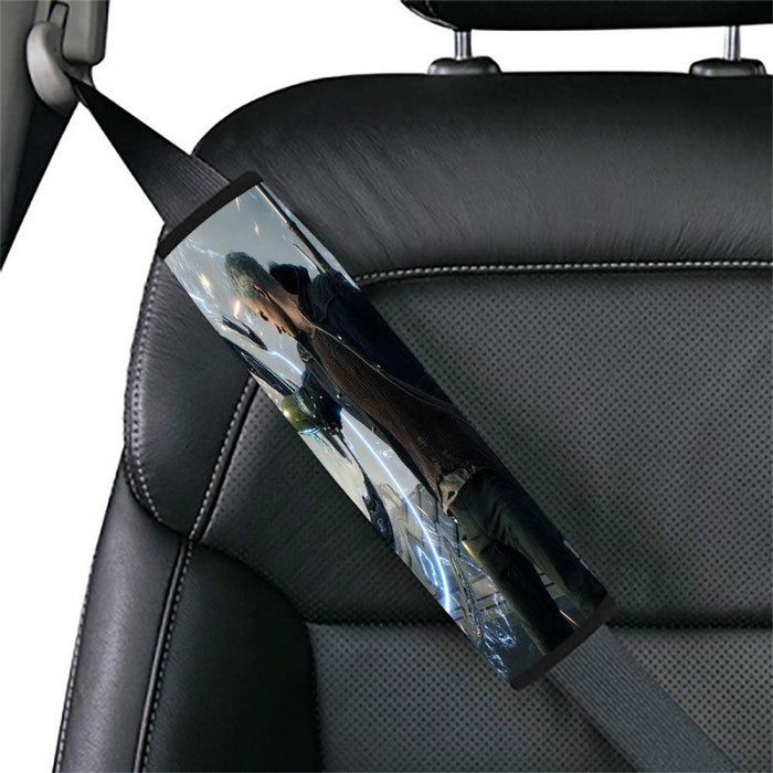 futuristic city cyberpunk Car seat belt cover