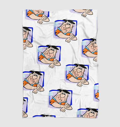 frame fred from the flintstones Ultra soft fleece blanket