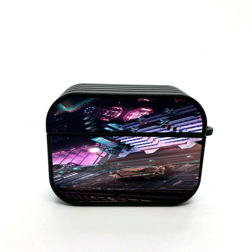 futuristic theme cyberpunk 2077 airpods case