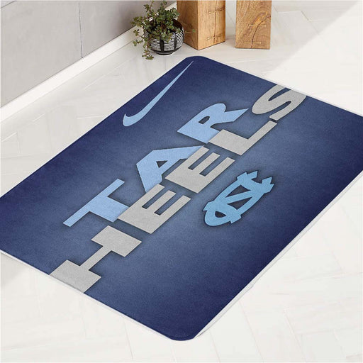 Nc Tar Heels blues bath rugs
