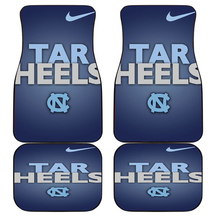 Nc Tar Heels blues Car floor mats Universal fit