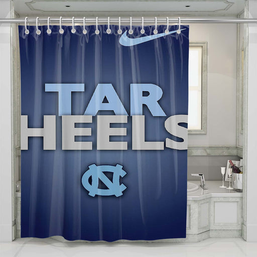 nc tar heels blues shower curtains