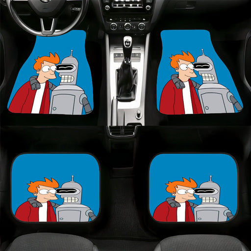 friend and futurama robbot Car floor mats Universal fit