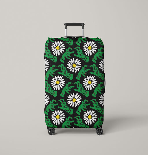 frankenstein villain horror with daisy Luggage Cover | suitcase