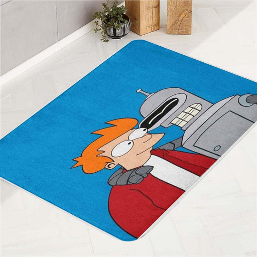 friend and futurama robbot bath rugs