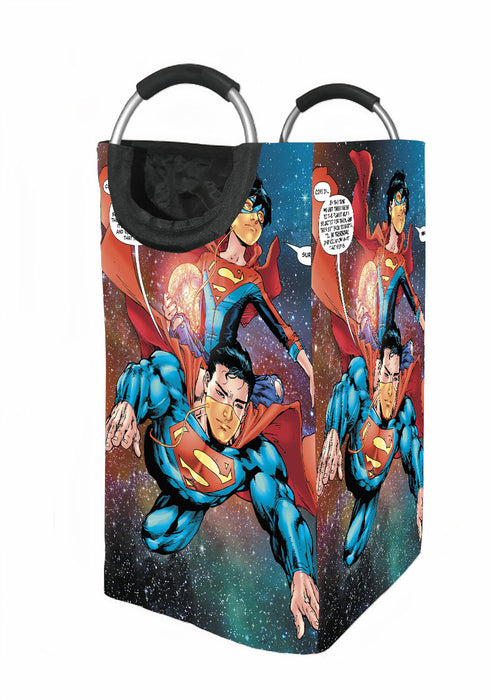 galaxy superman comic Laundry Hamper | Laundry Basket