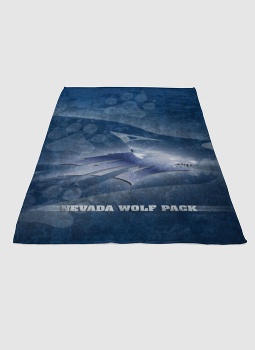 Nevada Wolf Pack soft fleece blanket