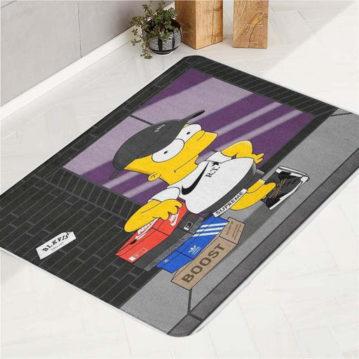 front of store sportwear adidas nike simpsons bath rugs