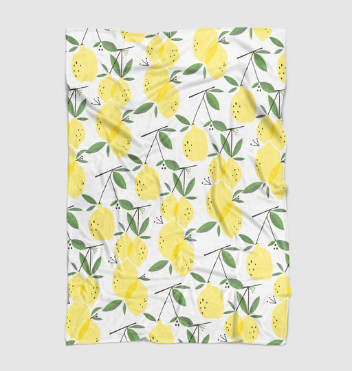 fresh lemon from the tree Ultra soft fleece blanket