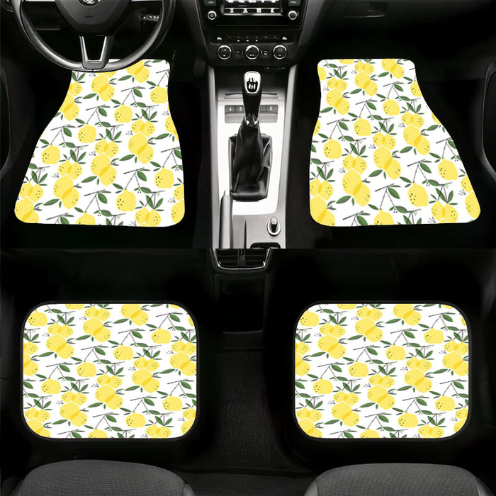 fresh lemon from the tree Car floor mats Universal fit