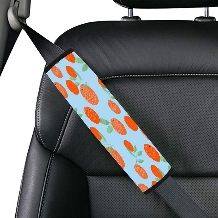 fresh orange watercolor painting Car seat belt cover