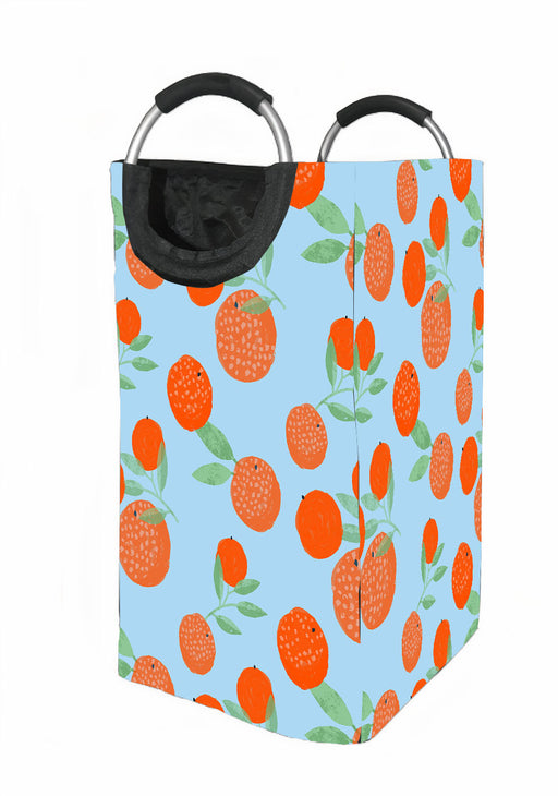 fresh orange watercolor painting Laundry Hamper | Laundry Basket