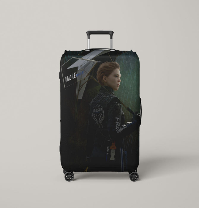 game character fragile express Luggage Covers | Suitcase