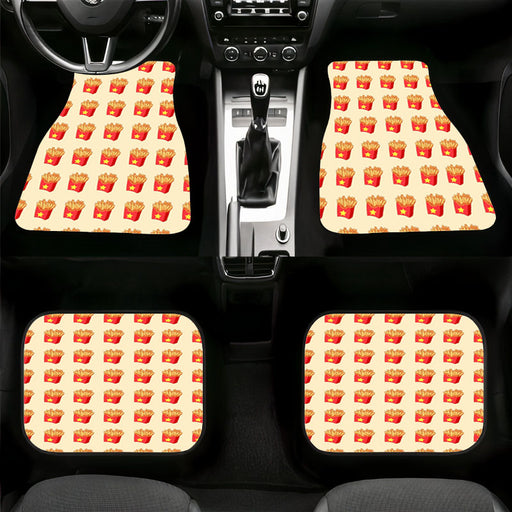 fried fries favourite food Car floor mats Universal fit