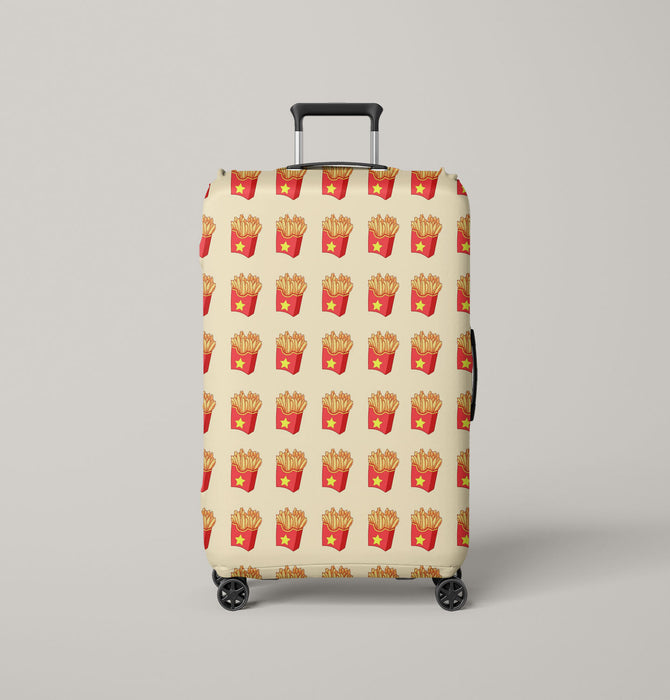 fried fries favourite food Luggage Cover | suitcase