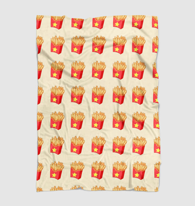 fried fries favourite food Ultra soft fleece blanket