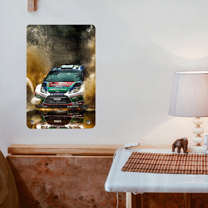 full of obstacle for car racing Poster Metal print wall art