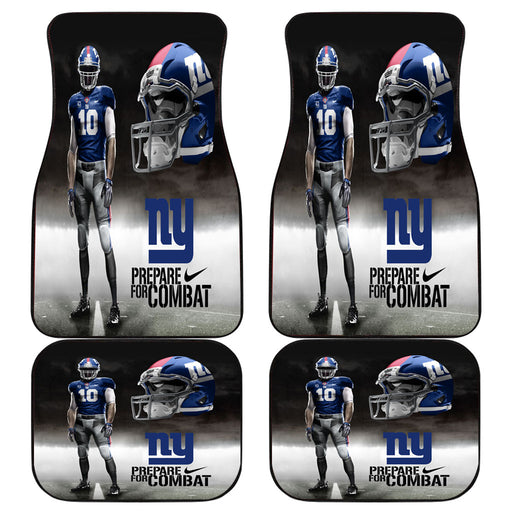 new york giants nfl prepare for combat logo Car floor mats Universal fit