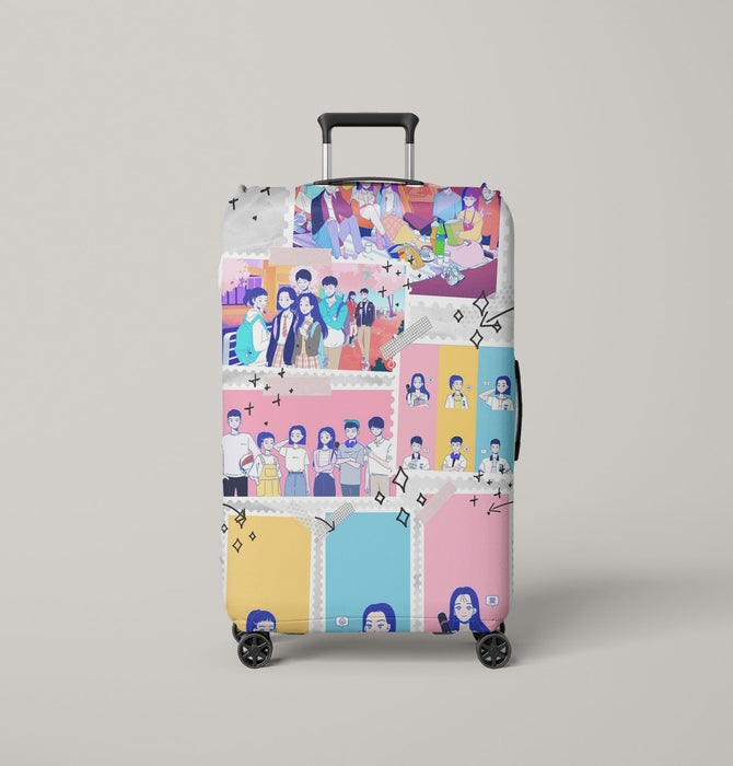 friendship in korean drama television Luggage Cover | suitcase