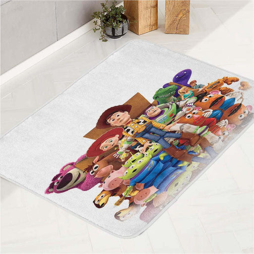 full white toy story character bath rugs