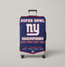 new york giants super bowl banner Luggage Cover | suitcase