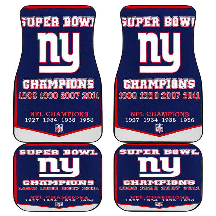 new york giants super bowl banner Car floor mats Universal fit