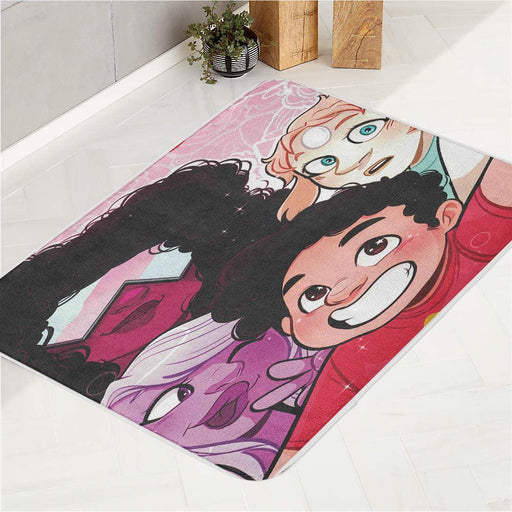 garnet and friends steven universe bath rugs