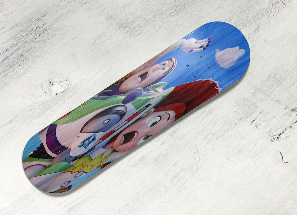 funny face of buzz and friend Skateboard decks