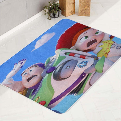 funny face of buzz and friend bath rugs