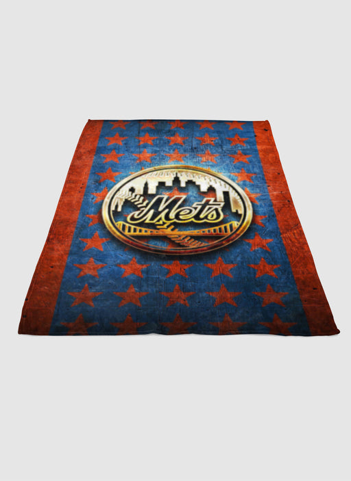 New York Mets flag soft fleece blanket