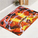 genos on fire one punch man bath rugs