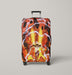 genos on fire one punch man Luggage Covers | Suitcase