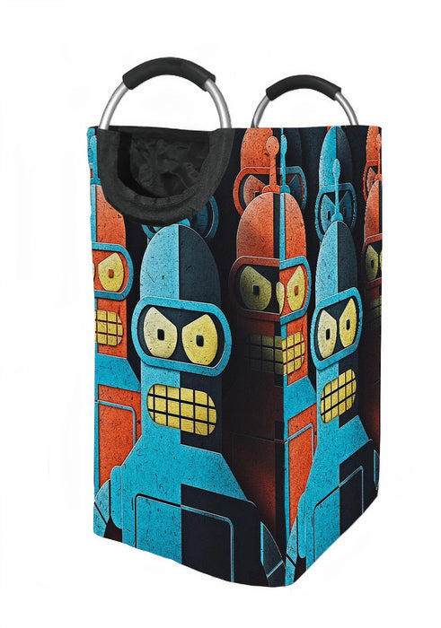 Futurama Paper Red Blue Laundry Hamper | Laundry Basket