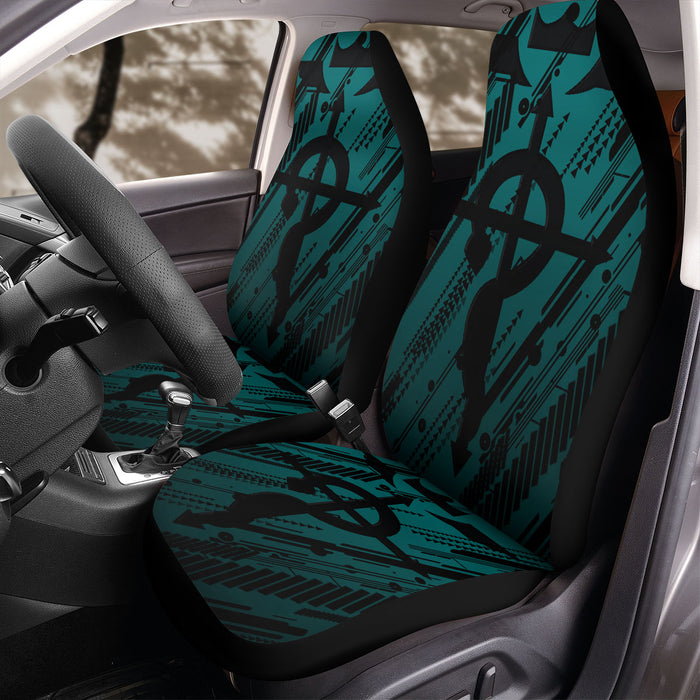 fullmetal alchemist logo silhouette Car Seat Covers