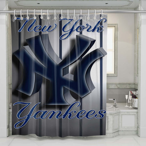 new york yankees #2 shower curtains