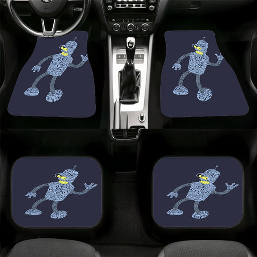 Futurama Text Car floor mats Universal fit