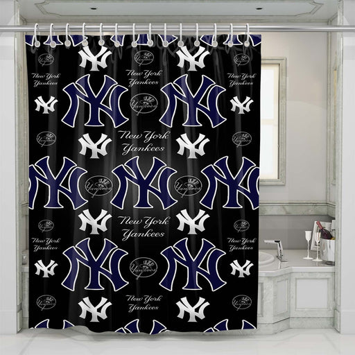 new york yankees 3 shower curtains