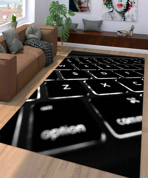 glow keyboard aesthetic Living room carpet rugs