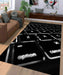 glow keyboard aesthetic Living room carpet rugs