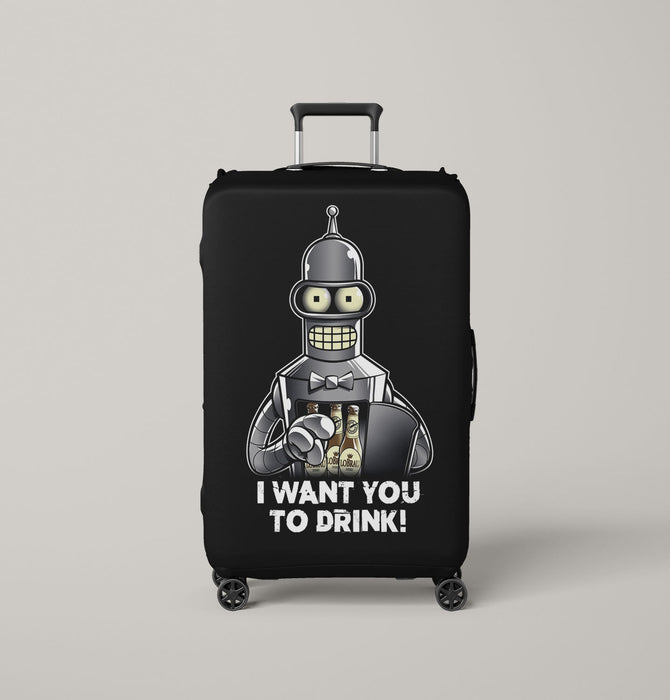 Futurama Waiter Luggage Covers | Suitcase